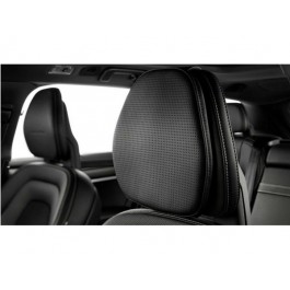 Volvo Front Seat Headrest Pillow Cover Charcoal, Leather
