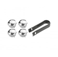 Lot De 4 Capuchons De Vis De Jante Noirs Volvo OE 31664348 – Origine Pour C30, S60, XC60, XC90 Et Plus