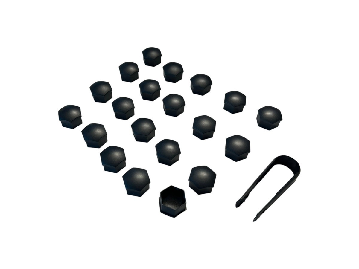 Volvo Lug Nuts - Plastic Caps - Kit of Twenty - Tech Grey Matte