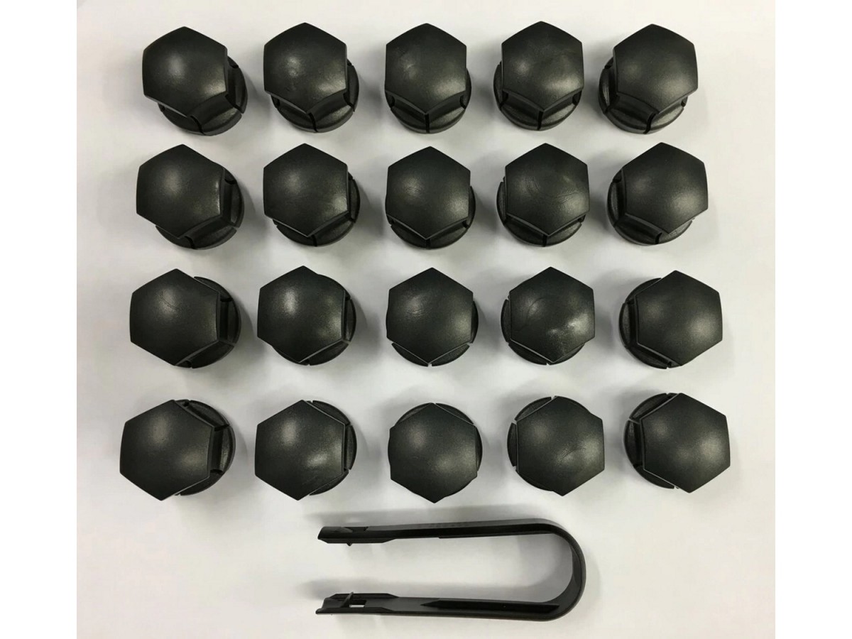 Genuine Volvo Wheel Bolt Kit Plastic Caps Kit Of Twenty Tech Grey Matt 31660916 Volvo