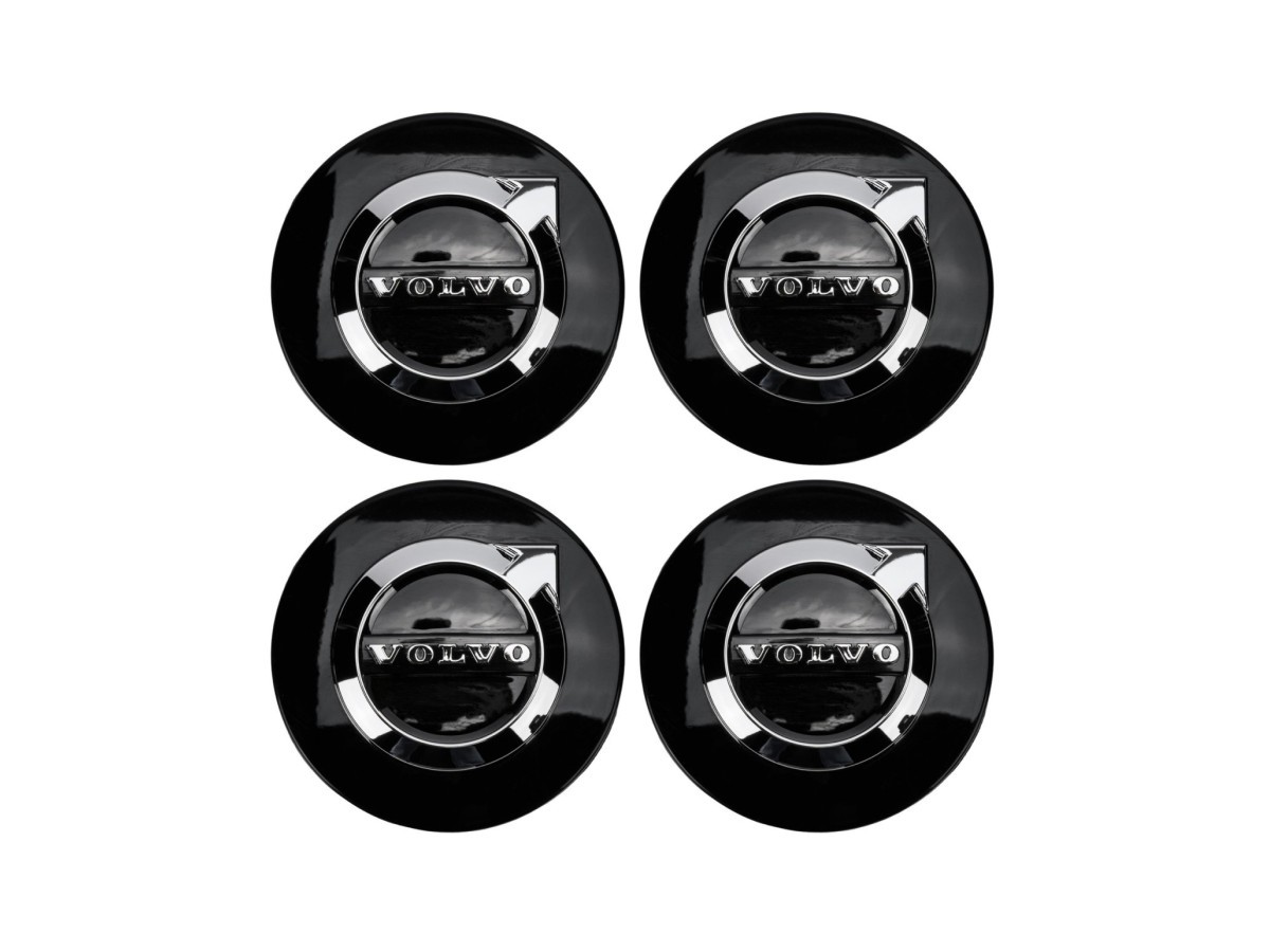 Volvo Center Wheel Cap Kit Of Four - Black - 32147649 | Volvo