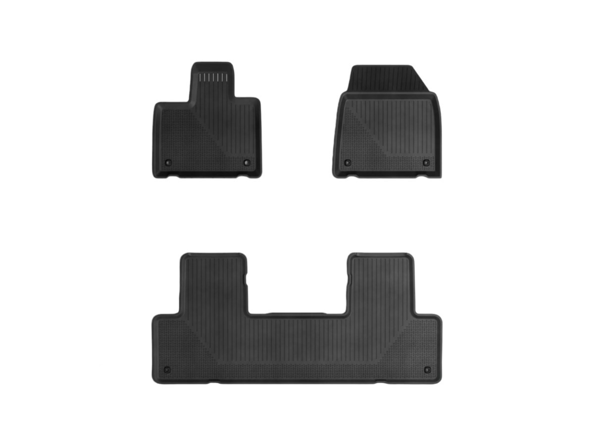 Volvo All Weather Floor Mats Kit Of Three For First And Second Rows ...