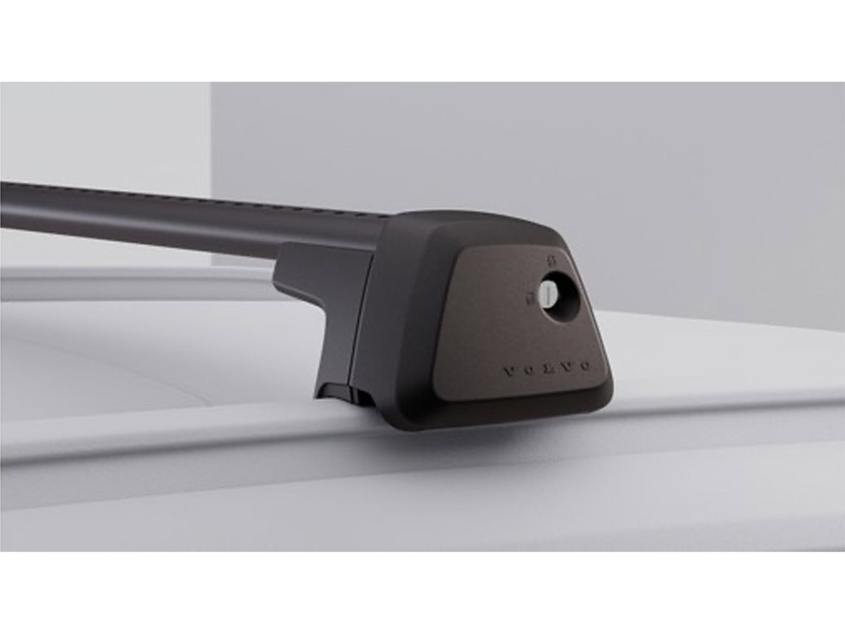 Volvo Roof Rack Kit Of Two Crossbars Black For Roof Rail Attachment