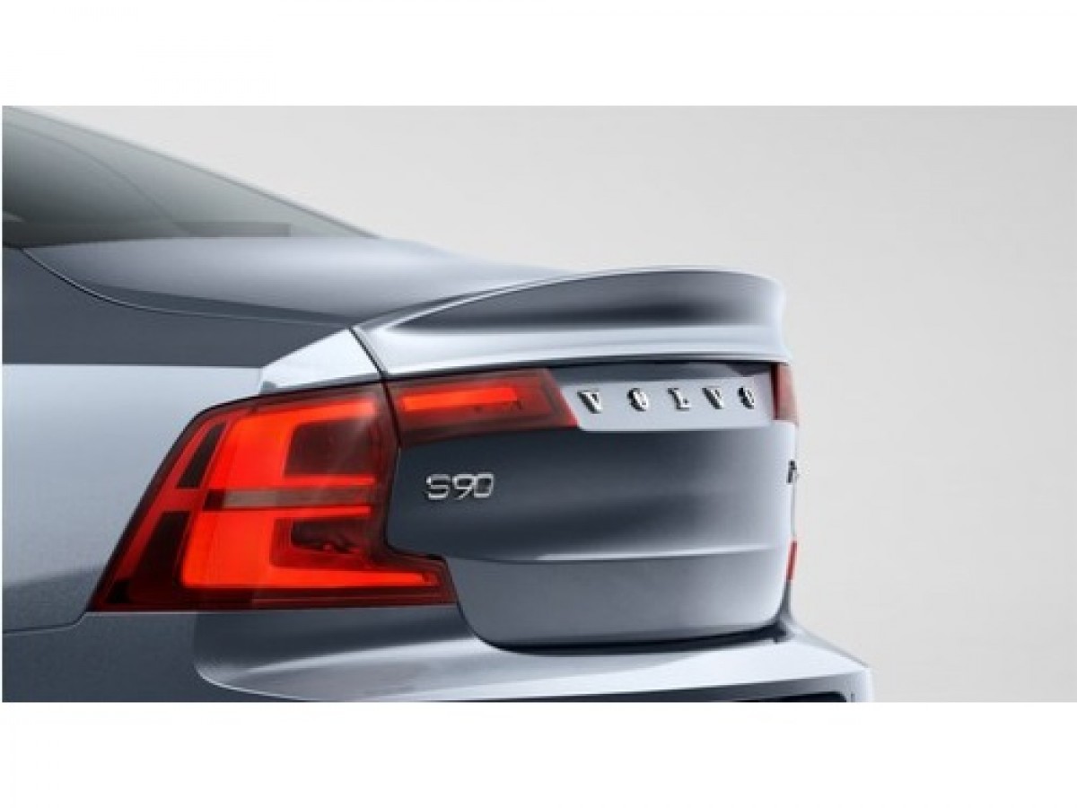 Genuine Volvo S90 Trunk Lid Spoiler Bright Silver Metallic 39843555
