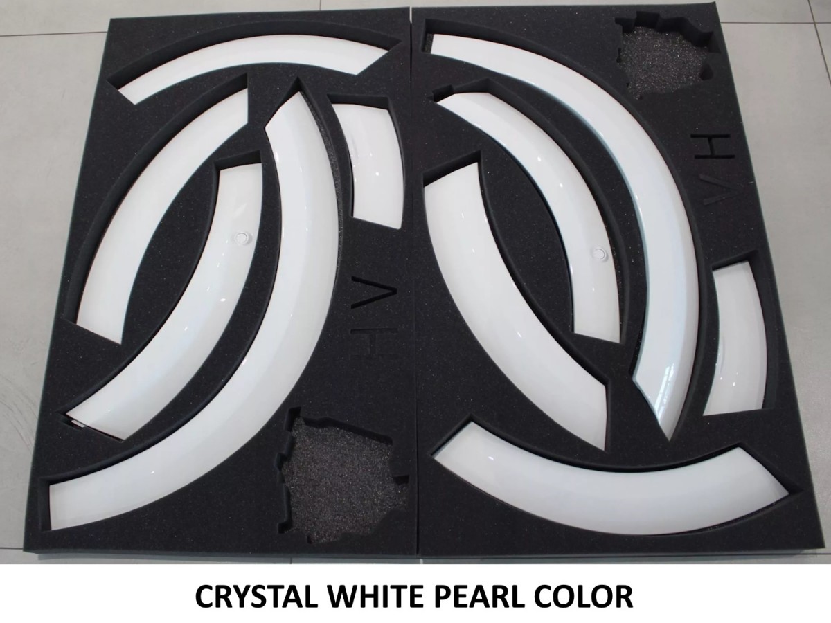 エクステ　ドネーション Volvo Fender Extensions Kit Of Four Crystal White Pearl